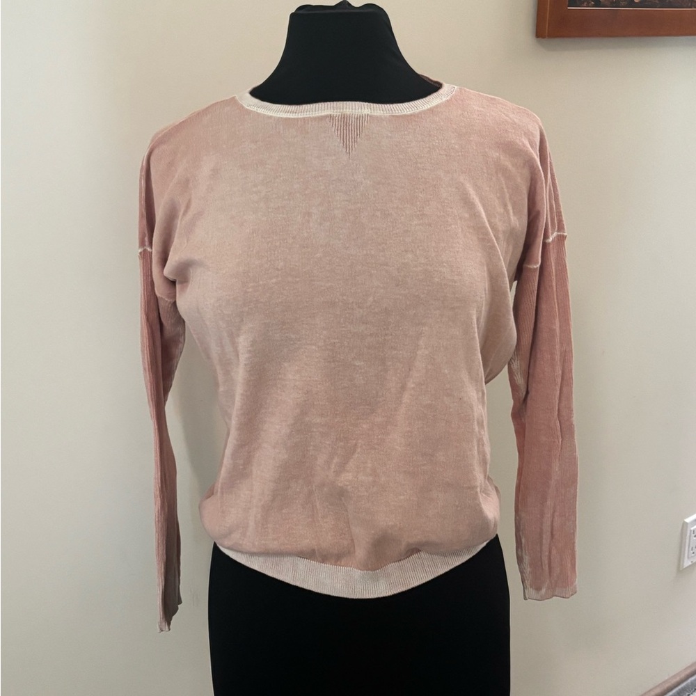 Blanc Noir Ballet Pink Sweater 3/4 Sleeves
